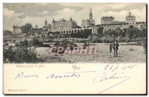 Old Postcard Pau Chateau du Midi Bd