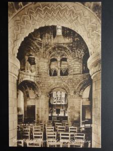 Cambridge: CHURCH OF HOLY SEPULCHRE INTERIOR c1908 Pub By F. Frith & Co 140515