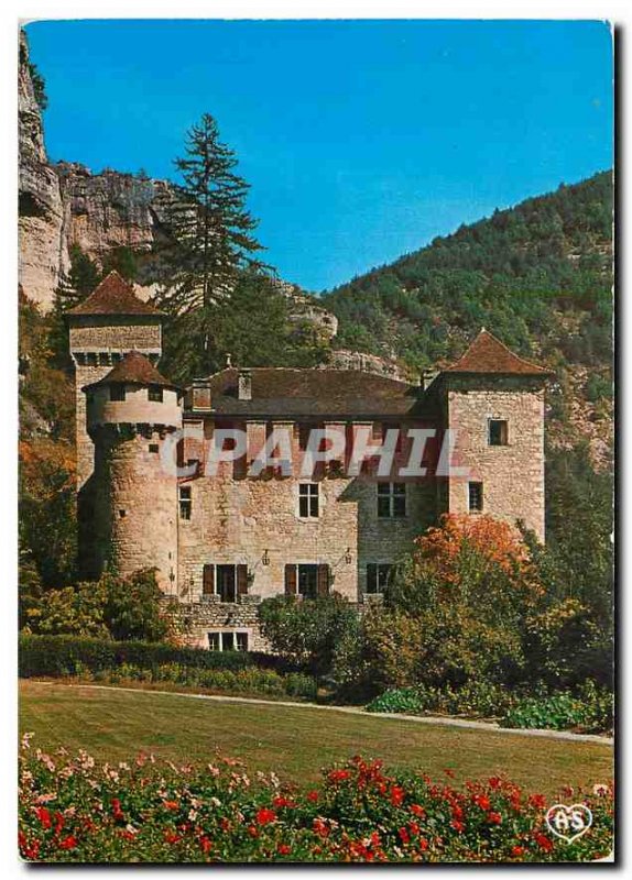 Postcard Modern Traveling the Gorges du Tarn Chateau de la Caze