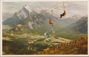 Mt Rundle and Banff Alberta Chair Lift on Mt Norquay Unused Harmon Postcard H28