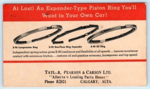 CALGARY, ALBERTA Canada ~ Advertising TAYLOR, PEARSON & CARSON 1936  Postcard