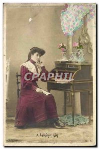 Old Postcard Fantaisie Piano