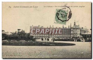 Saint Germain en Laye Old Postcard The Castle View d & # 39ensemble taken fro...