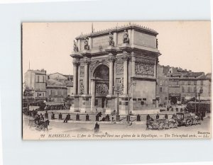 Postcard The Triumphal Arch Marseille France