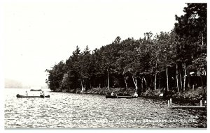 Maine RPPC Postcard No. 908 Belgrade Lakes, Maine