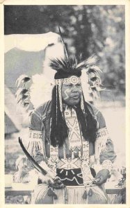 Native American Indian Pow Wow Mesquakie Settlement Tama Iowa postcard