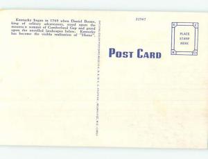 Linen black americana postcard HM9009