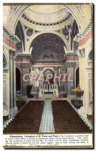USA Old Postcard Philadelphia Pennsylvania Cathedral of St Peter and Paul