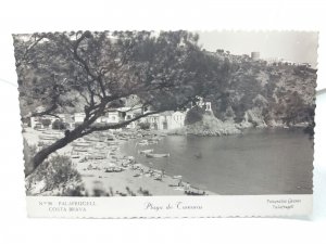 Pair of Palafrugell Costa Brava SpainVintage RP Postcards Playa de Tamariu 1950s