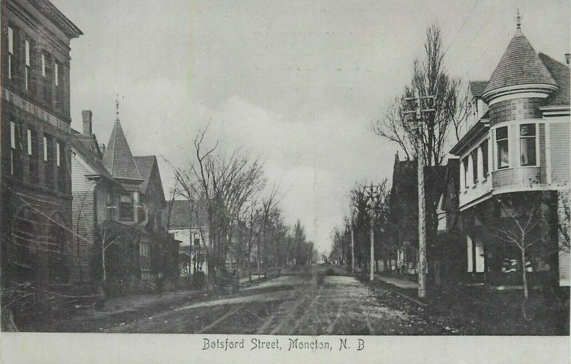 Canada New Brunswick Moncton Botsford Street canadian private post card