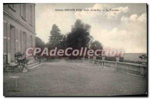 Postcard Old Epone Chateau d'Epone seventeenth century (S and O) La Terrasse
