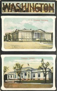 Postcard Washington DCUS Treasury Department Carnegie Hall Wheelock 23-4877