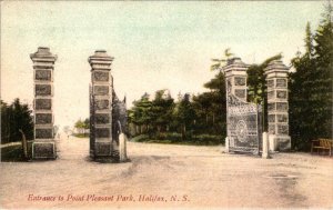 Halifax, Nova Scotia Canada  POINT PLEASANT PARK  Entrance Gate  1906 Postcard