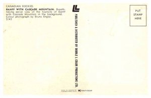 Postcard AERIAL VIEW SCENE Banff Alberta AB AP0487