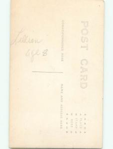 Old rppc GIRL - GIRLS - FEMALE Great Postcard AB1782