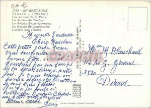 Postcard Modern Rennes Old Capital Duchy of Brittany