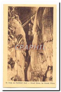 Well of Padirac Old Postcard Grand dome large pillars