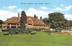 TOLEDO, OH Ohio      SYLVANIA COUNTRY CLUB       c1940's Linen Postcard