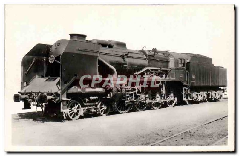 Postcard Old Train Locomotive P 240 Compound
