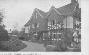 St Helena's College School Harpenden Herts Old Postcard