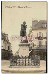 Old Postcard Montargis Statue of Mirabeau