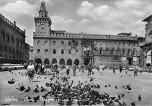 Lot 92 real photo italy bologna maggiore square with mayor s palace car