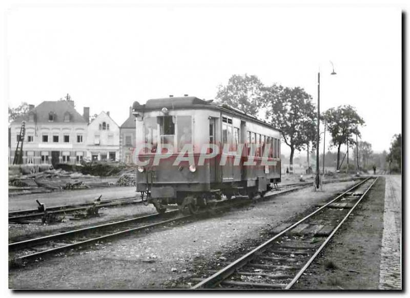 Postcard Modern Line Echternach propelled arriving at Junglinster