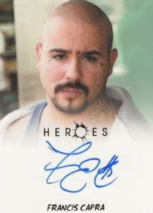 Francis Capra Heroes TV Show Hand Signed Autograph Card