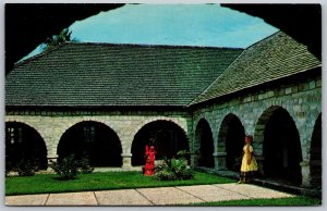 Vtg St Augustine Florida FL Casa Del Hidalgo Spanish House Postcard