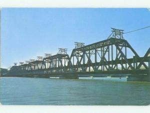 Unused Pre-1980 BRIDGE SCENE Rock Island Arsenal And Davenport Iowa IA HQ9005