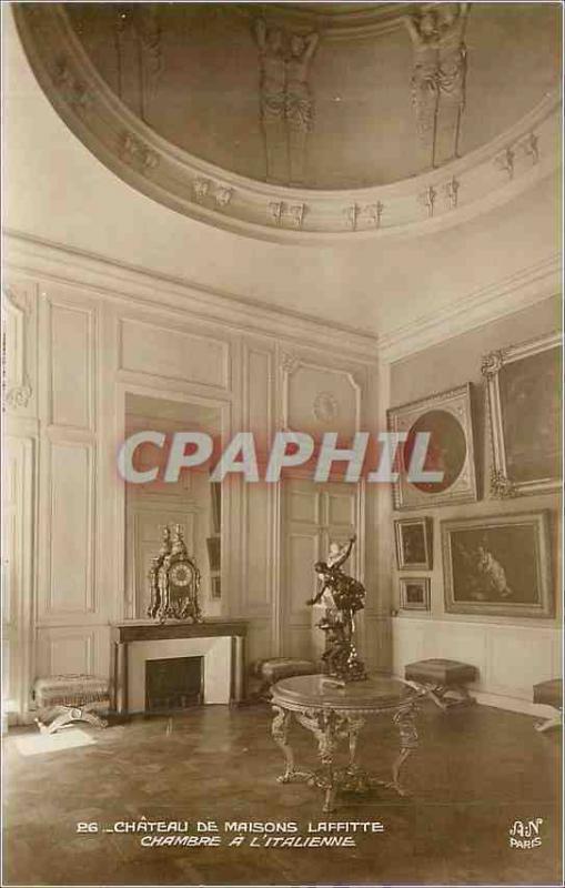 CPA Chateau de Maisons Laffitte Chambre a L Italienne 