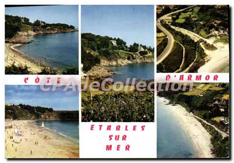 Postcard Modern ETABLES-on-MER beaches Mill Gobelins