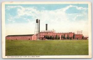 Billings Montana~Water Tower Inches Over Skinny Smokestack~Sugar Co Plant~1920s