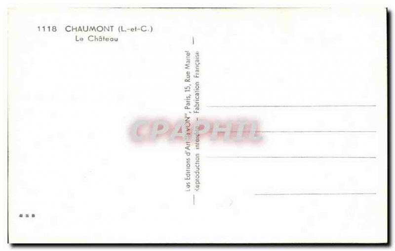 Old Postcard Chaumont Le Chateau