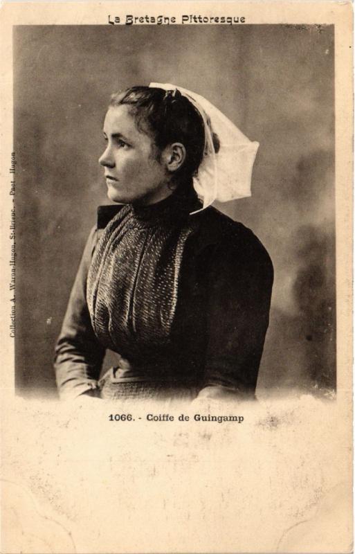 CPA Bretagne - Coiffe de Guingamp - Folklore - Types (482826)