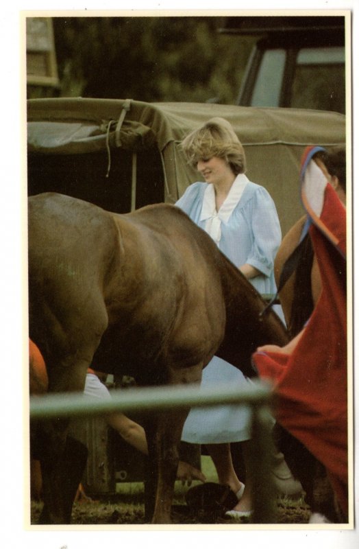 Princess Diana with Horse, 1982, England, Royal Family