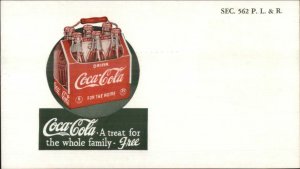 Coke Coca-Cola Six Pack c1950s Frankfort IN Postcard