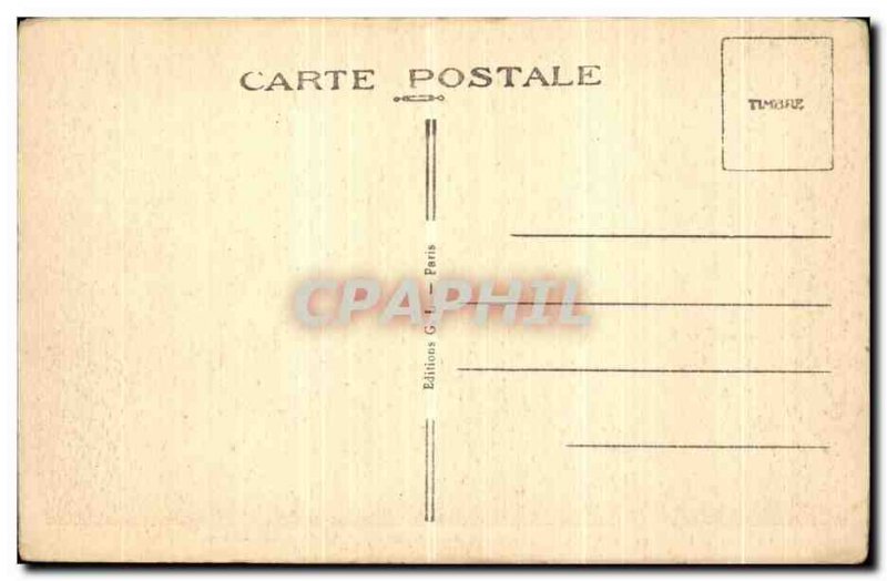 Old Postcard Perspective On Paris Louvre