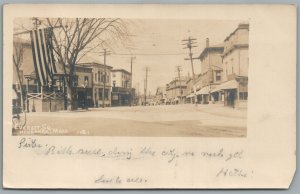 HYDEPARK MA EVERETT SQUARE ANTIQUE REAL PHOTO POSTCARD RPPC