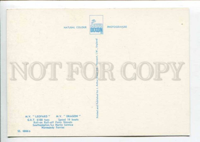 402014 UK ship Leopard Dragon Old Dixon postcard