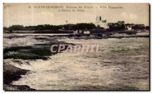 Old Postcard Royan The Cliff Office Platin Villa Primavera and ground beacon