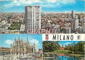 Modern Postcard Greetings from Milan