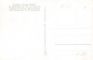 A177 Germany Gasthaus Gruene Muehle im Brodenbachtal Guesthouse postcard