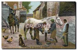 Old Postcard Horse Riding Equestrian At The Smith WWF Army Advertisement Akes...