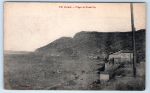 ORAN Plage de Roseville ALGERIA Postcard