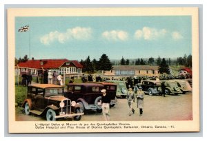 Vintage 1930's Postcard The Dionne Quintuplets Hospital & Playhouse Ontario