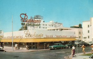 Vintage Postcard Parham's Restaurant Braskfast Lunch Dinner Miami Beach Florida