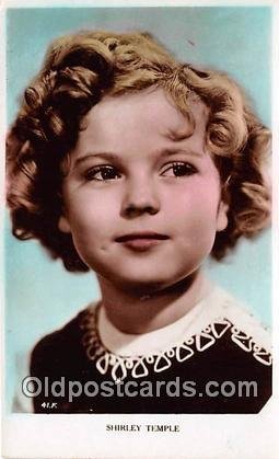 Child Actress Shirley Temple Unused corners are square, card does not lay fla...