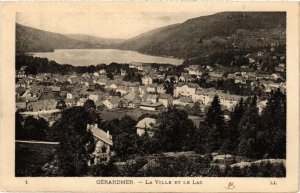 CPA GÉRARDMER La Ville et le lac (401636)