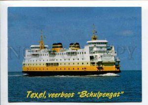 401890 SWEDEN Texel ferry ship Schulpengat Old postcard